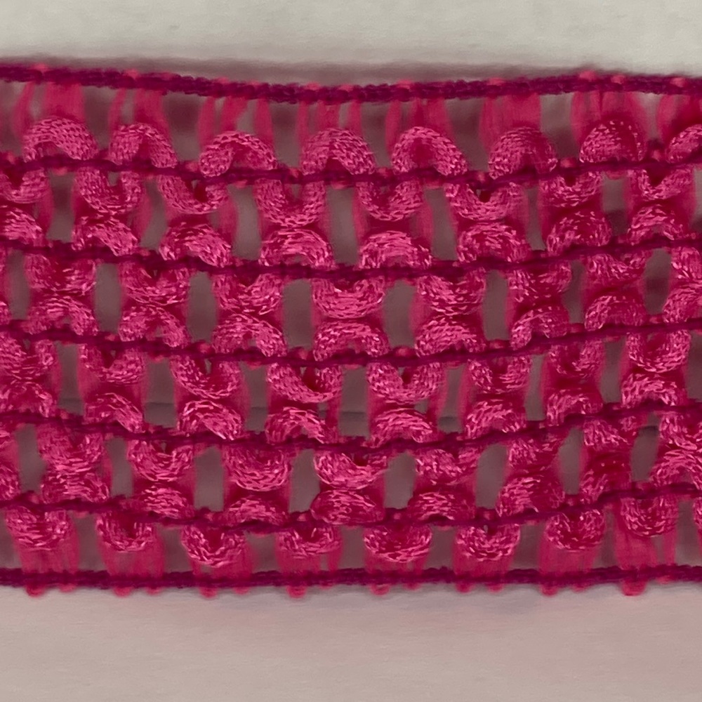 Light Purple Elastic Crochet Trim 1 3/4" 5 Yards Sewing Ribbon Crafts